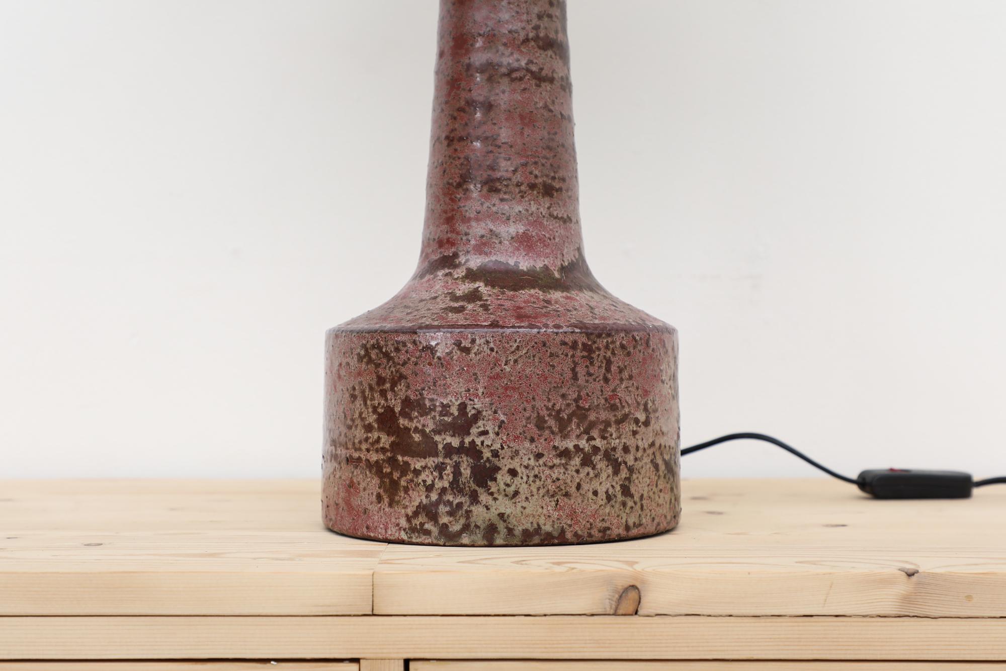 Late 17th Century Mid-Century Mobach Hand Thrown Dutch Ceramic Lamp
