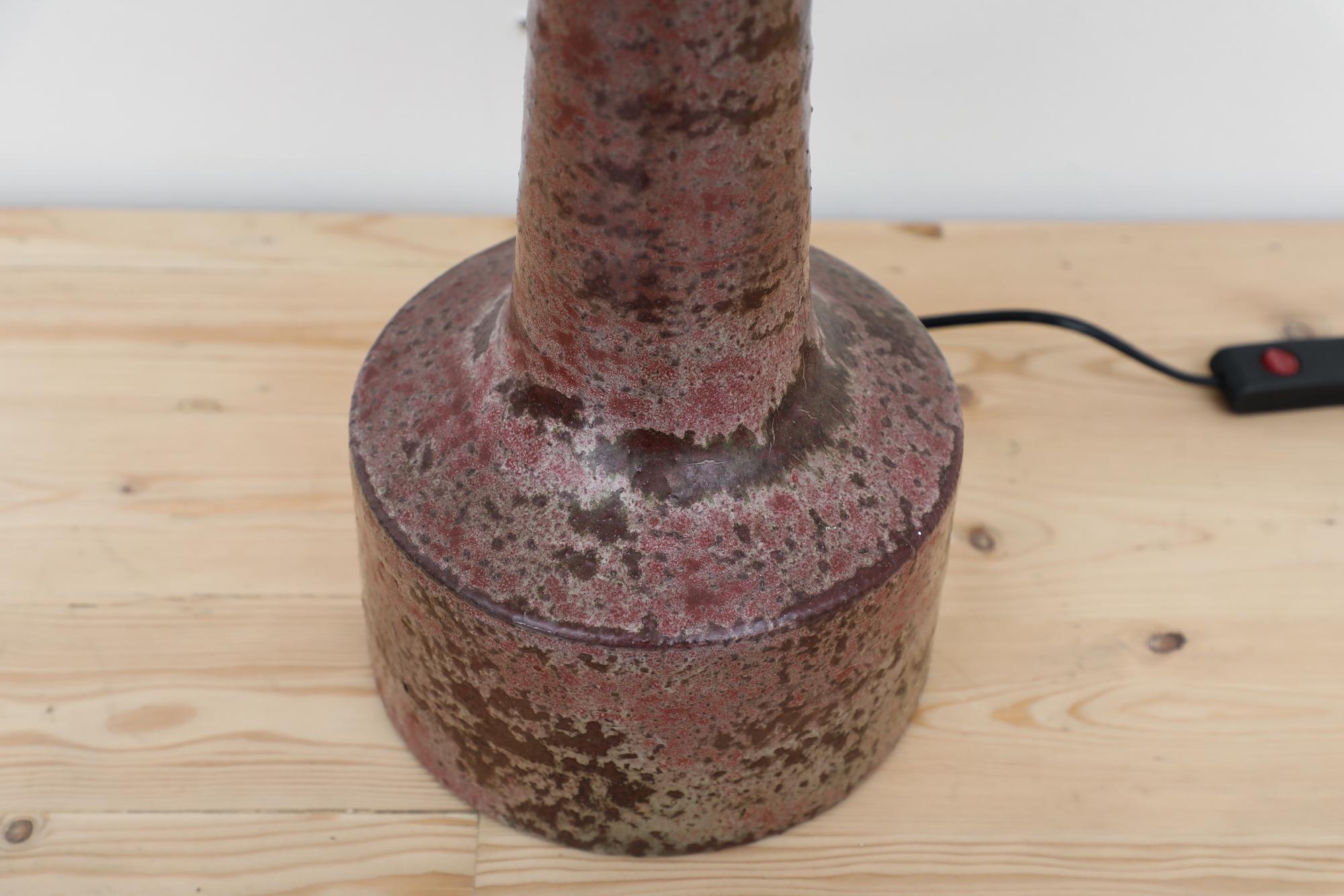 Mid-Century Mobach Hand Thrown Dutch Ceramic Lamp 1