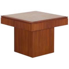 Mid-Century Mobelfabrik Style Coffee Table with Chess Board Reversible Top