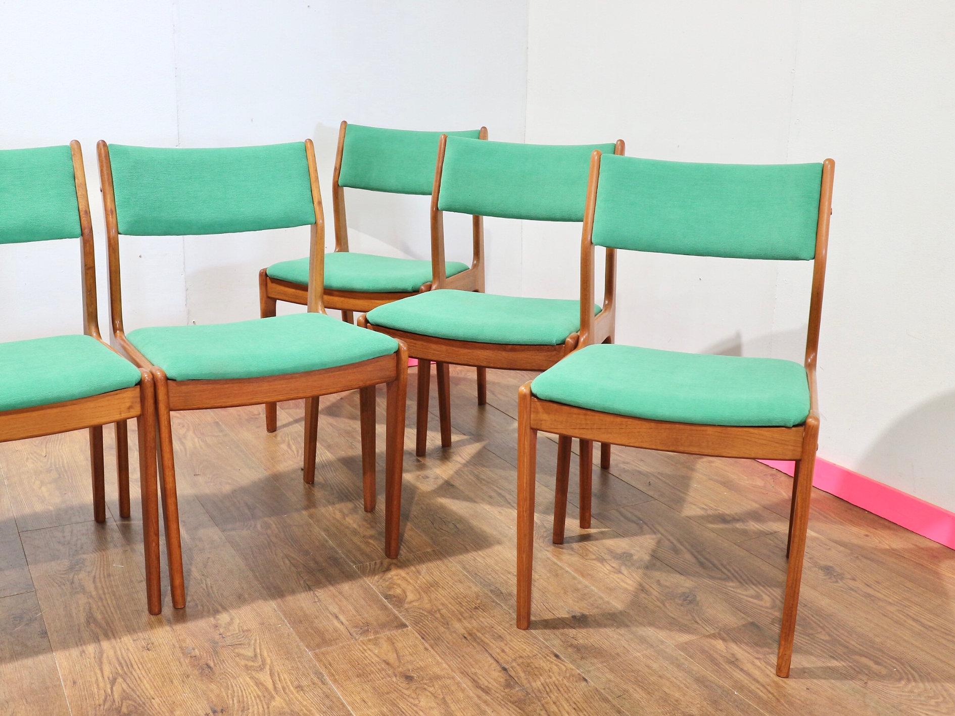 Mid-Century Modern Mid Century Mobler Teak Danish Gangso Mobler Dining Chairs x 8 Scandinavian