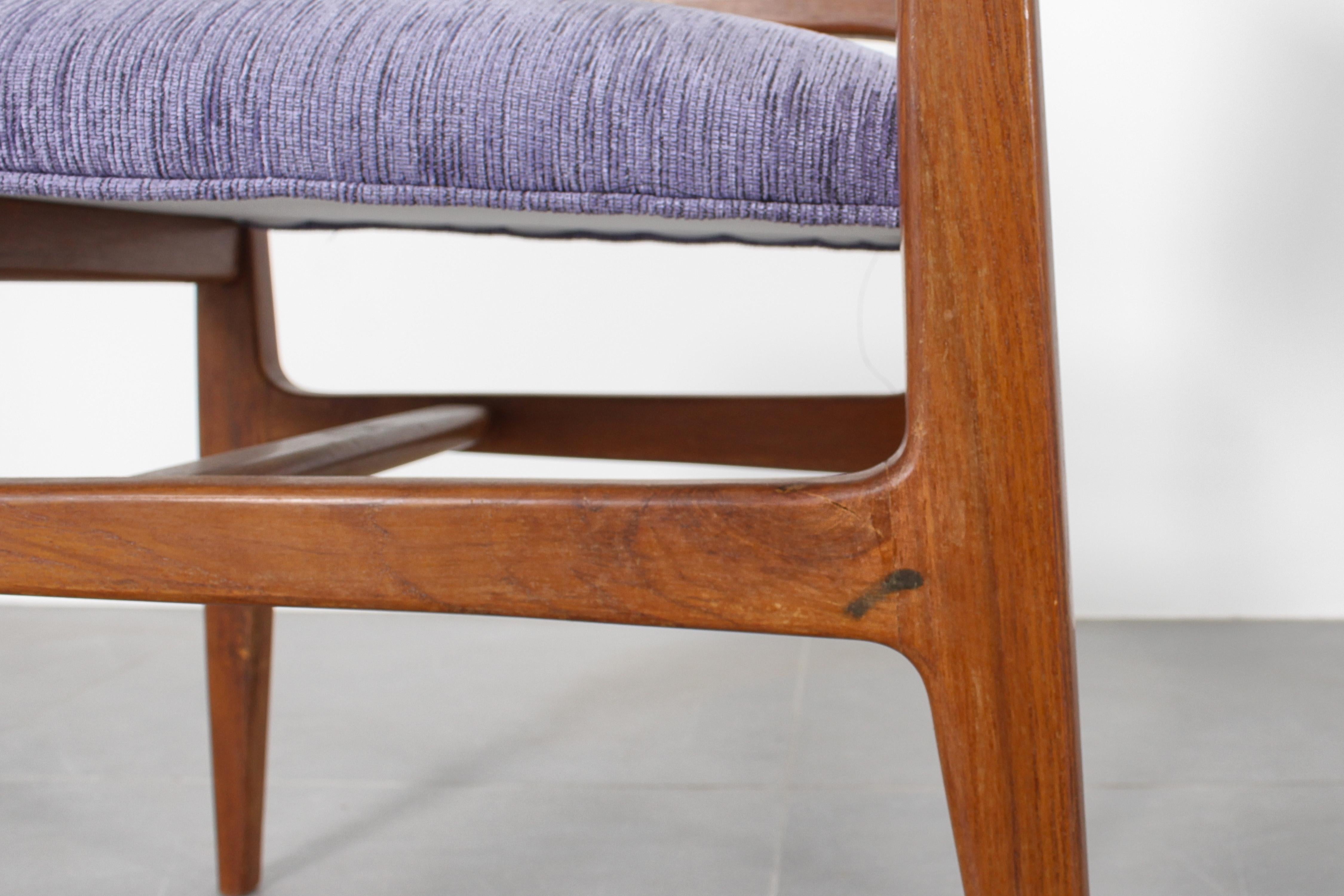 Sedia di metà secolo mod. 111 di Giò Ponti per Cassina set di 4 sedie in legno 1950 Italia in vendita 11