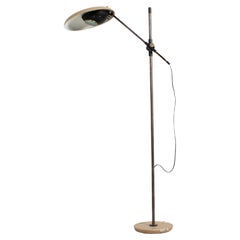 Mid-Century Mod. "555T" by Oscar Torlasco for Lumi Metal Floor Lamp 60s Italy
