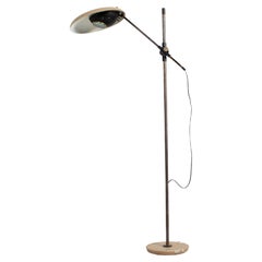 Vintage Mid-Century Mod. "555T" by Oscar Torlasco for Lumi Metal Floor Lamp 60s Italy