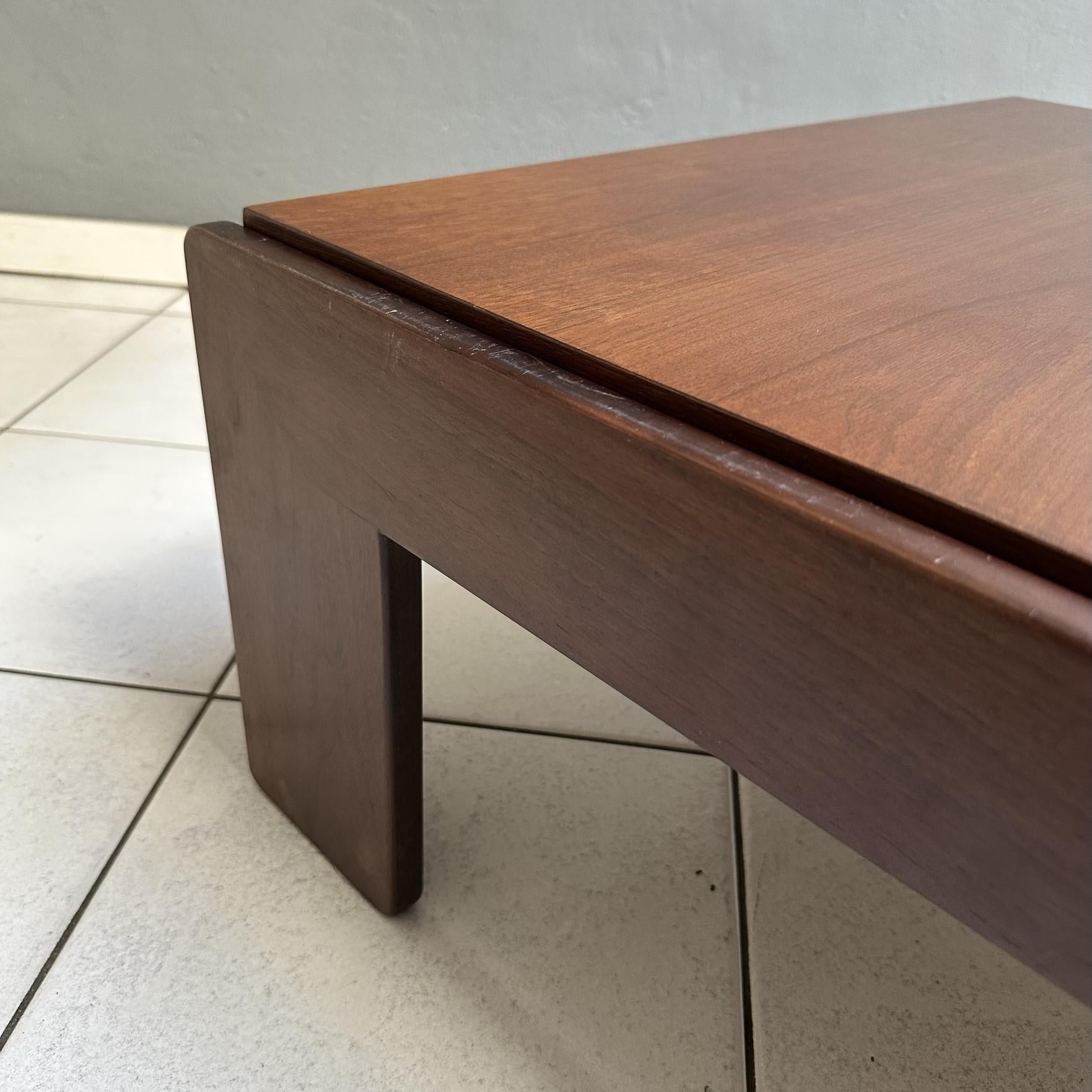 Wood Coffee table, design by Tobia & Afra Scarpa for Gavina, Bastiano collection For Sale