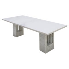 Mid Century Mod Delfi Dining Table Designed by Carlo Scarpa & Marcel Breuer