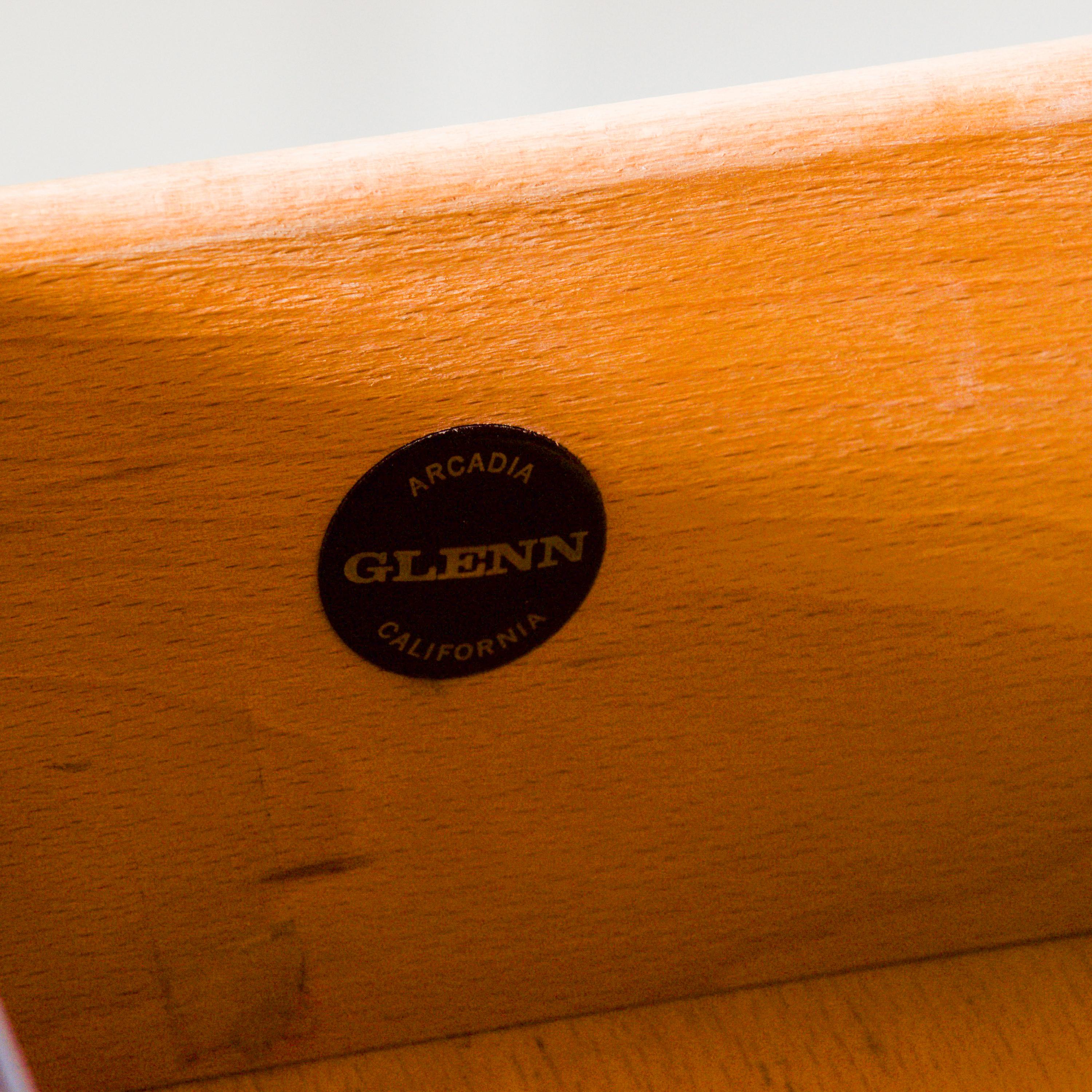 Mid-Century Modern Glenn of California Walnut Cabinet Dresser, Richard Thompson 1