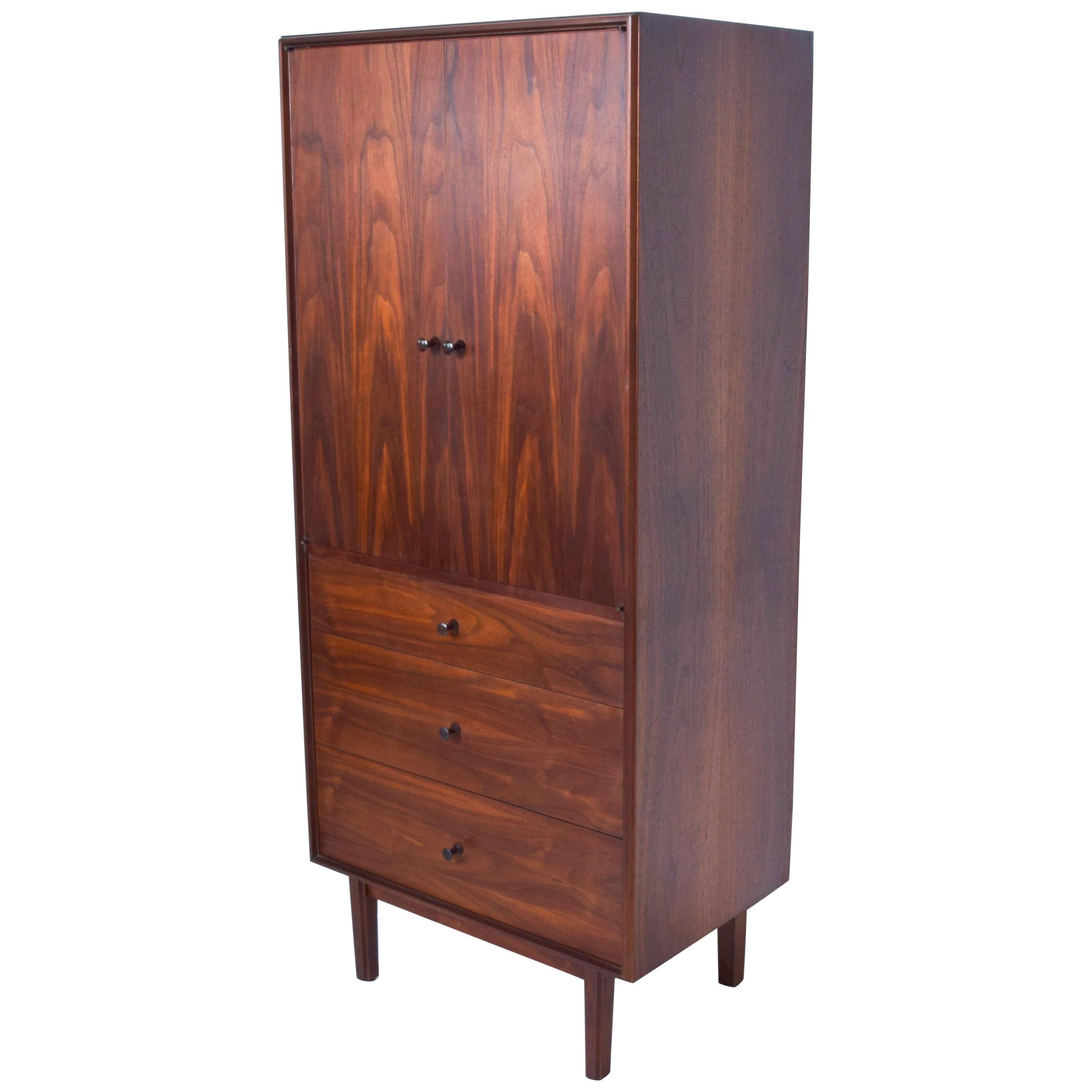 Mid-Century Modern Glenn of California Walnut Cabinet Dresser, Richard Thompson