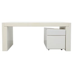 Mid-Century MOD Jean Maneval Inspired Desk with Rolling Storage