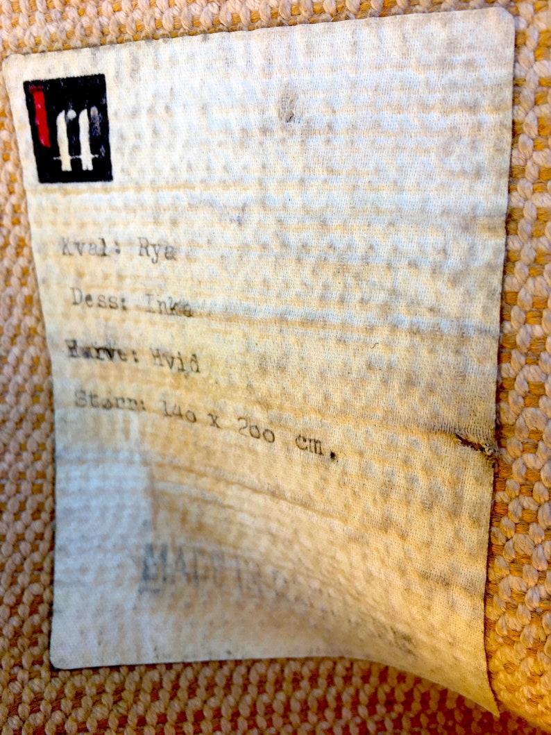 Rya Rug Mid Century Op Art Shag Rug Scandinavian Wool Carpet In Good Condition For Sale In East Hampton, NY