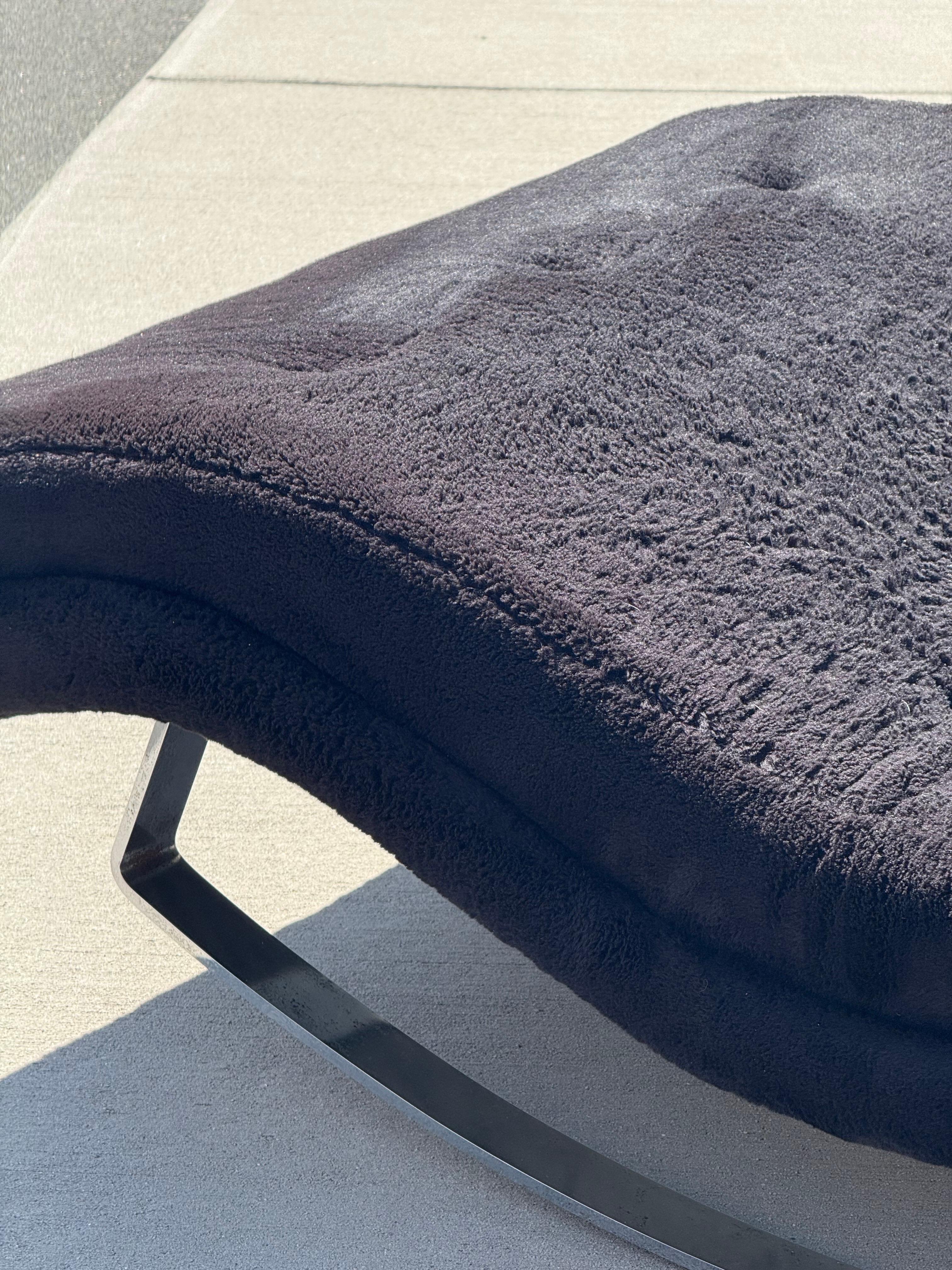 Chaise Wave mecedora de mediados de siglo, modelo 1264, de Adrian Pearsall en venta 3