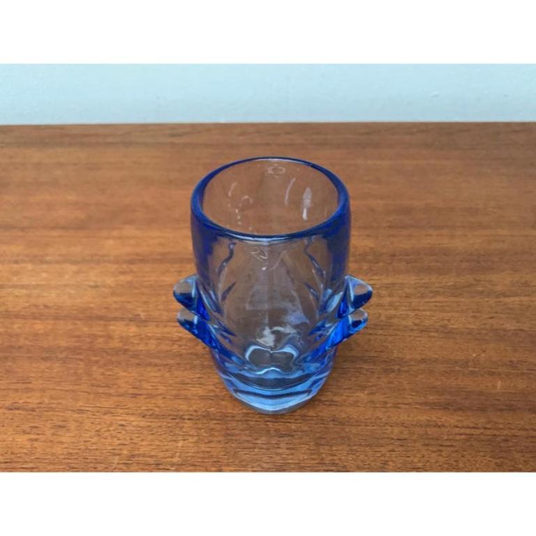 Vaso in vetro blu di Vladislav Urban, anni '60, Model No. 20064 in vendita 3