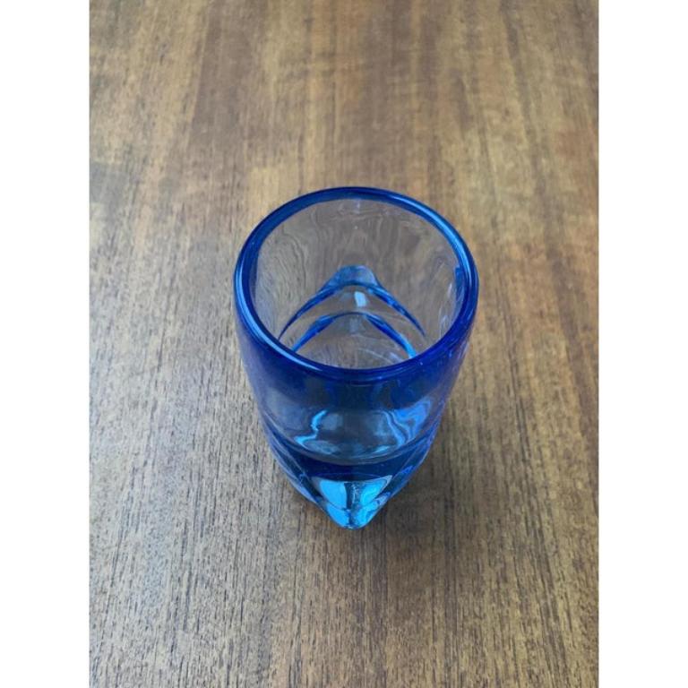 Vaso in vetro blu di Vladislav Urban, anni '60, Model No. 20064 in vendita 4