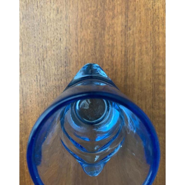 Vaso in vetro blu di Vladislav Urban, anni '60, Model No. 20064 in vendita 5
