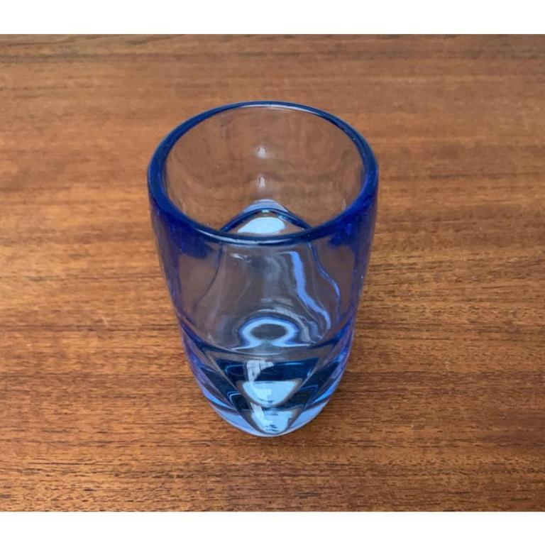 Ceco Vaso in vetro blu di Vladislav Urban, anni '60, Model No. 20064 in vendita