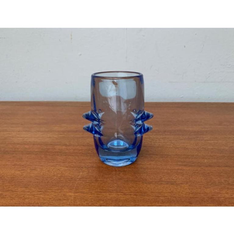 Vaso in vetro blu di Vladislav Urban, anni '60, Model No. 20064 in vendita 1