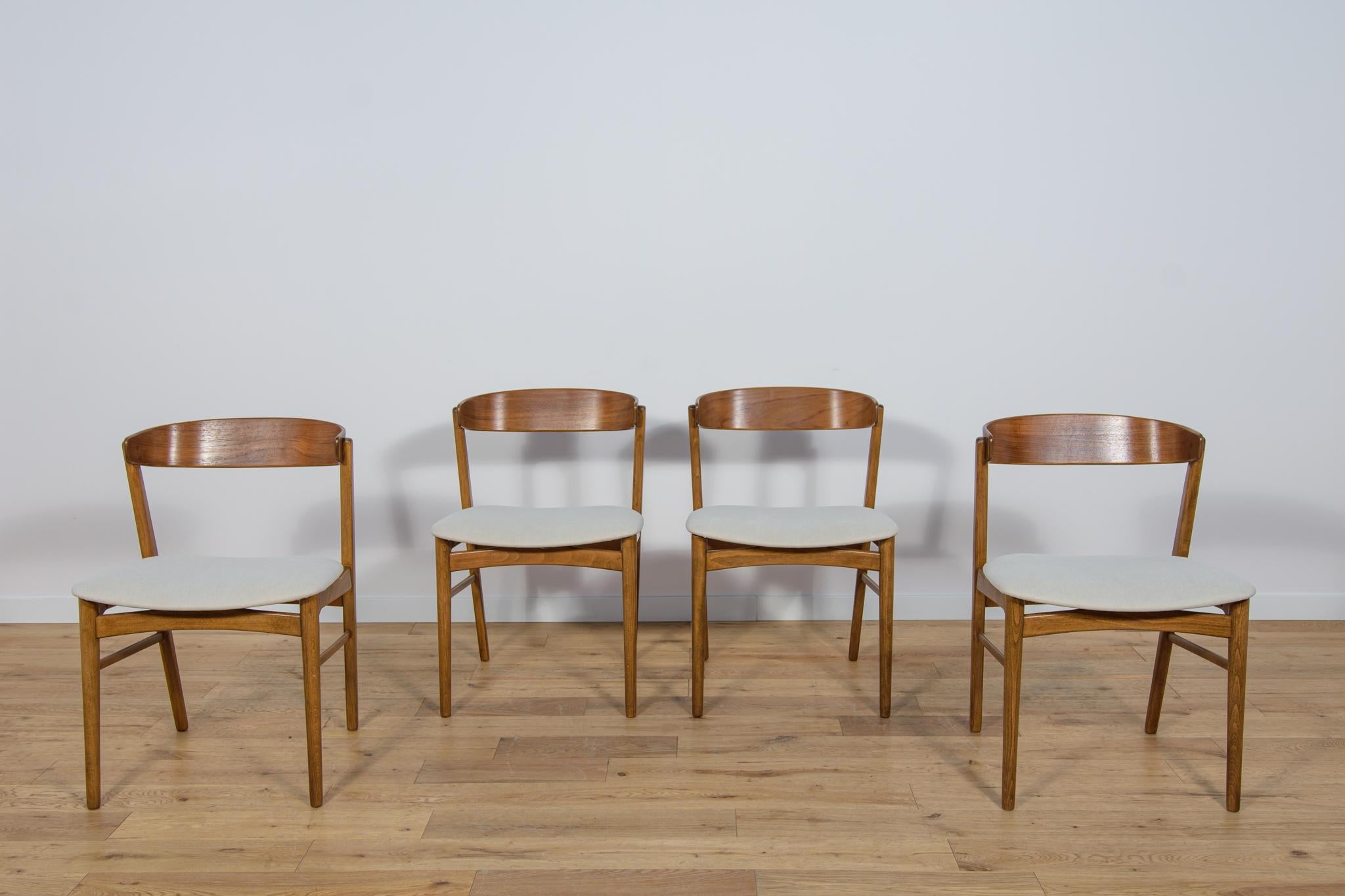 Mid-Century Model 206 Dining Chairs from Farstrup Furniture, 1960s, Denmark. In Excellent Condition For Sale In GNIEZNO, 30