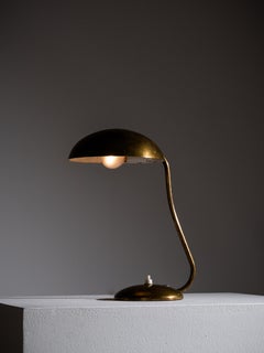 Lámpara de escritorio de latón modelo "2433" de mediados de siglo de Valinte Oy, Finlandia, años 50