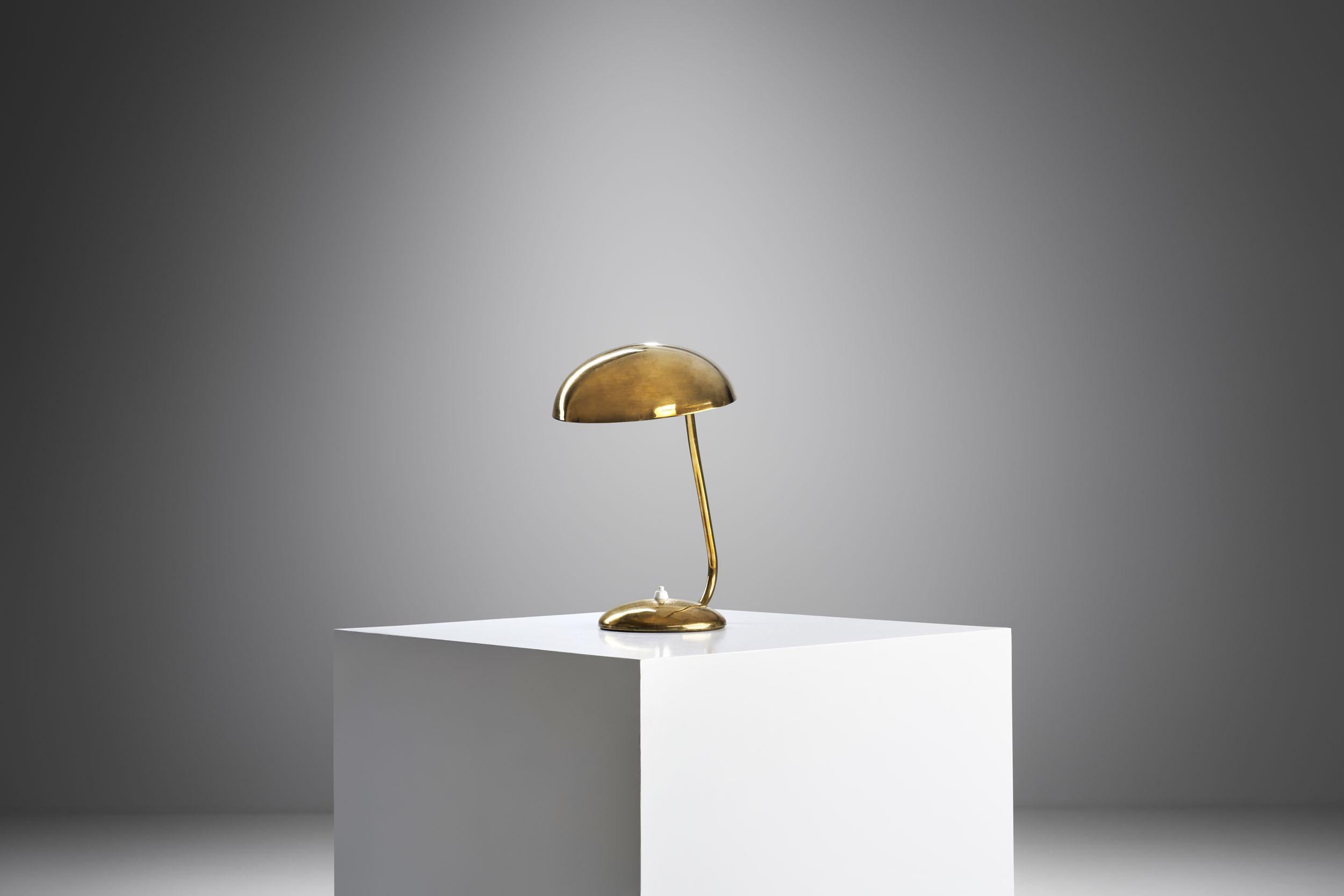 Finnish Mid-Century Model “2433” Brass Desk Lamp by Valinte Oy, Finland, 1950s For Sale