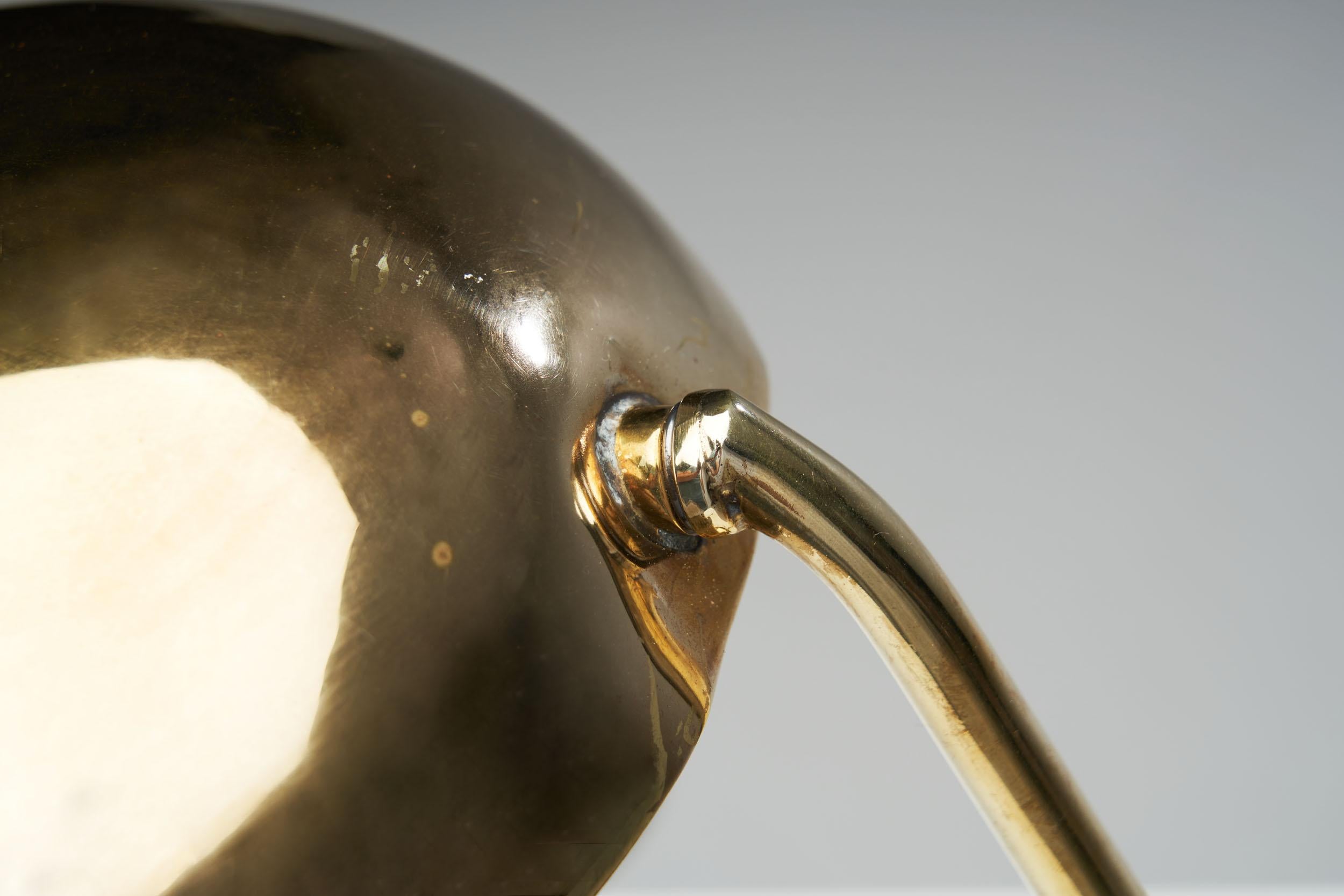 Mid-Century Model “2433” Brass Desk Lamp by Valinte Oy, Finland, 1950s For Sale 2