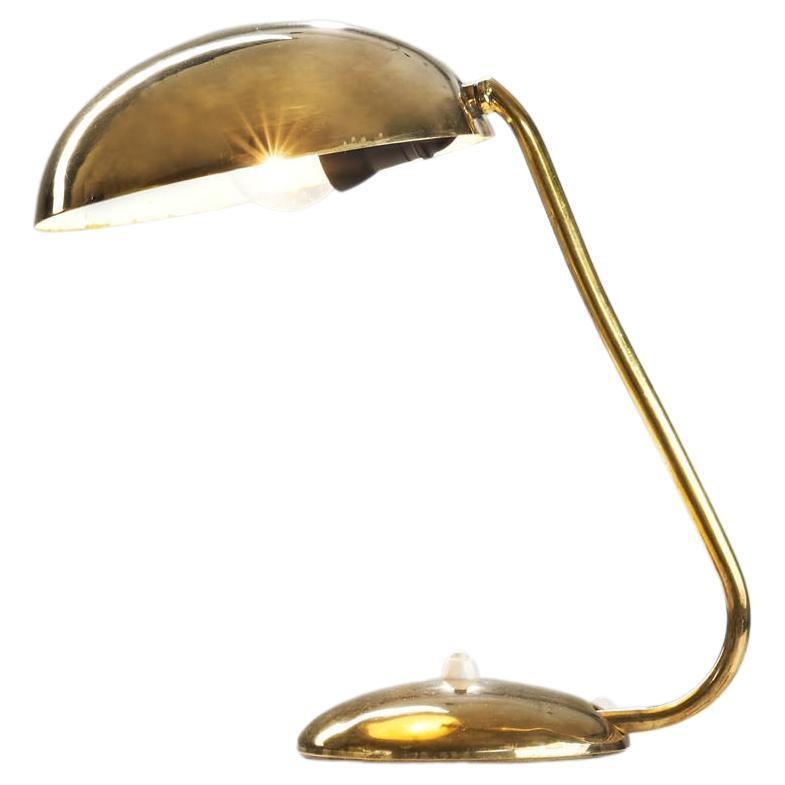 Mid-Century Model “2433” Brass Desk Lamp by Valinte Oy, Finland, 1950s For Sale