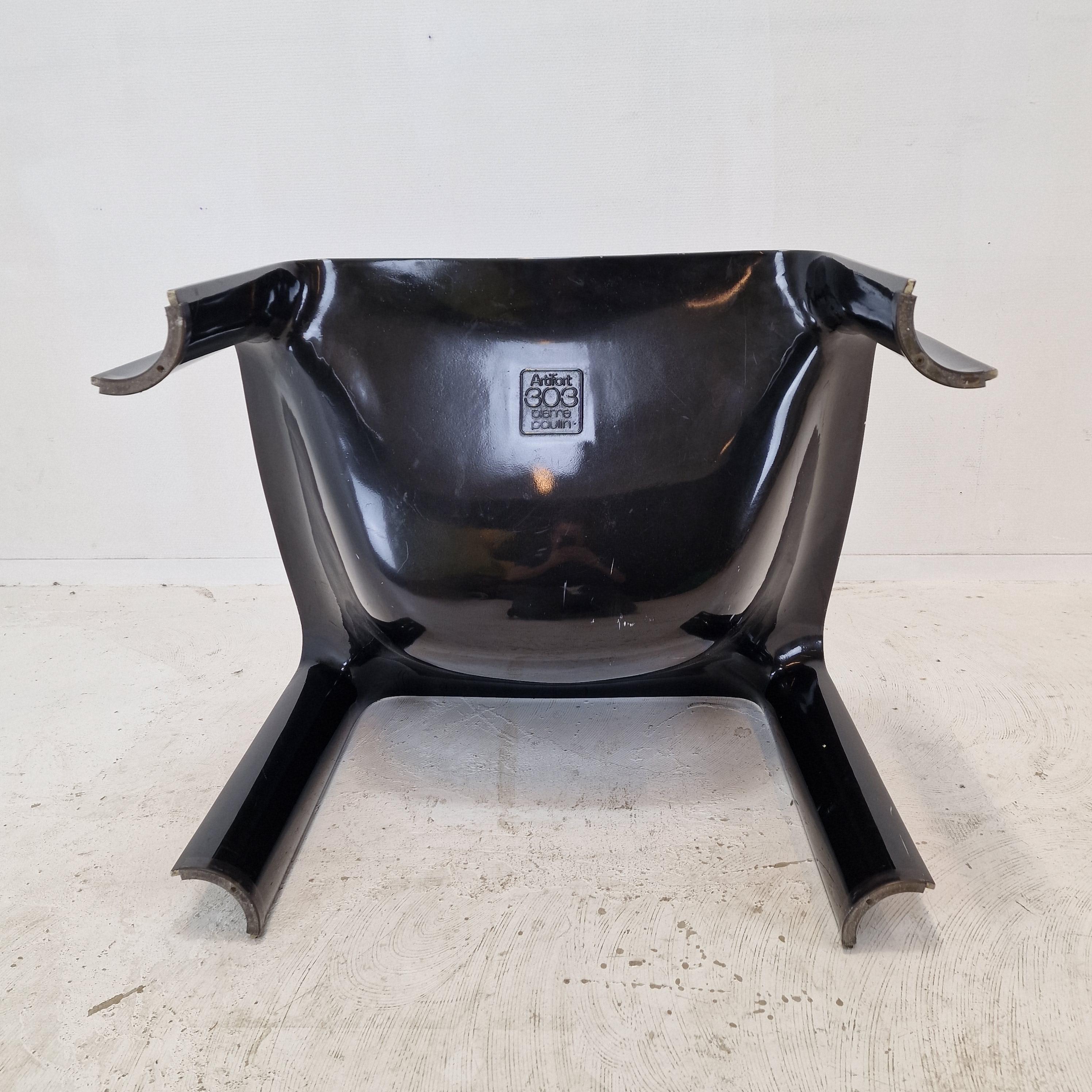 Mid Century Model 303 Chair by Pierre Paulin for Artifort, 1970s For Sale 4