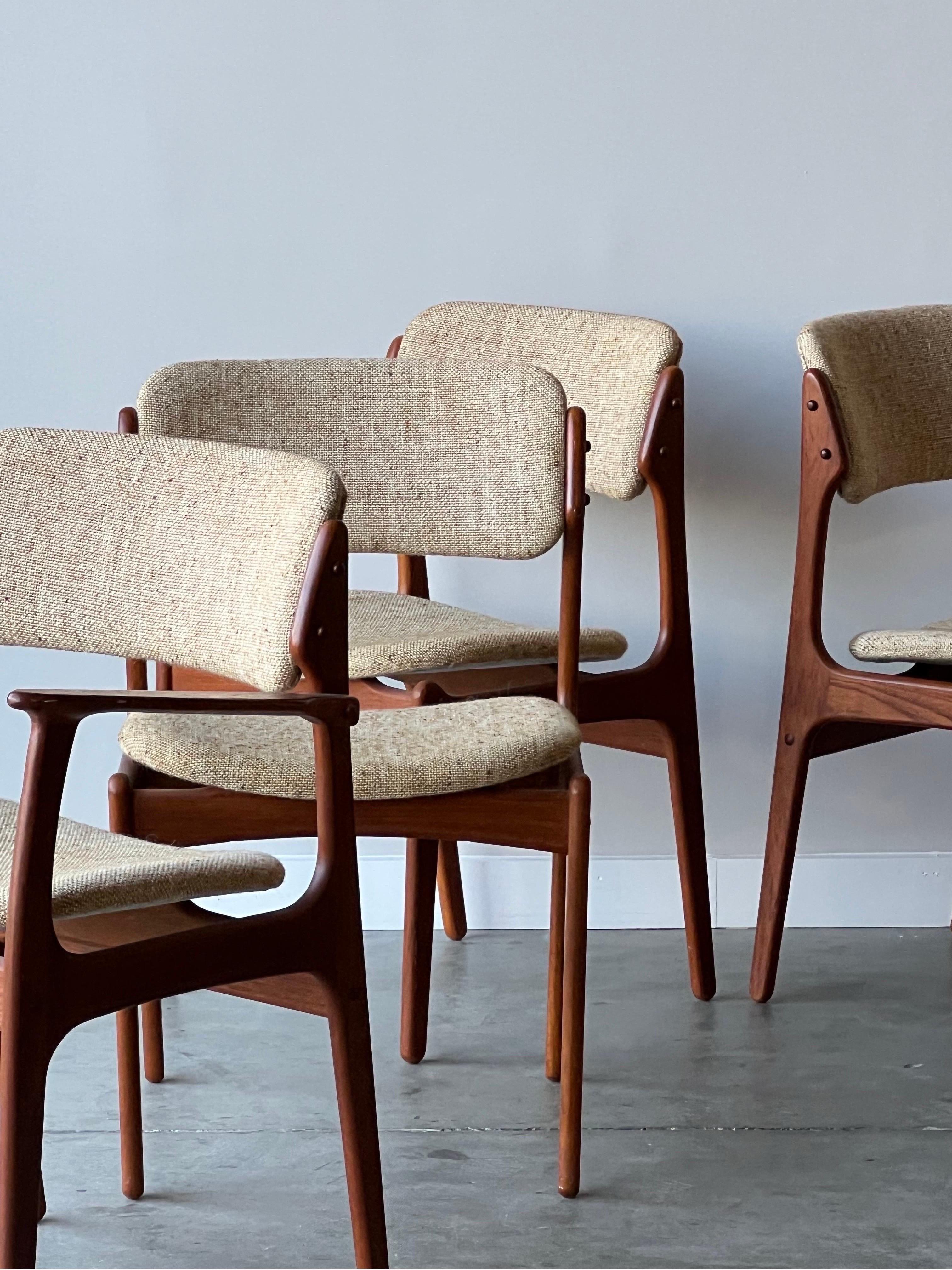 Mid-Century Modern Mid-Century Model 49 Dining Chairs by Erik Buch