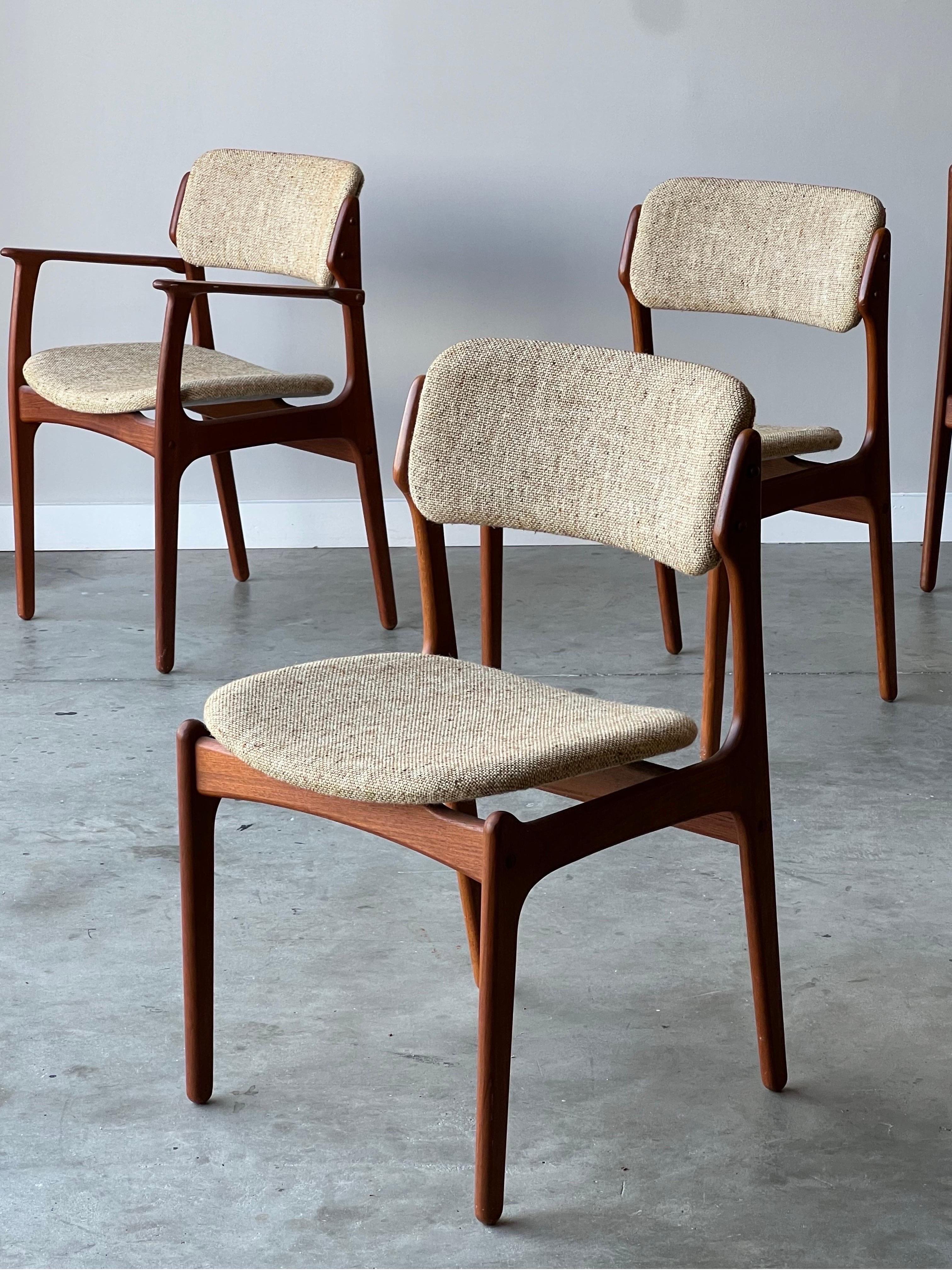 Mid-20th Century Mid-Century Model 49 Dining Chairs by Erik Buch