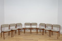 Mid-Century Model 49 Dining Chairs in Teak by Erik Buch for Odense Machine