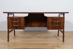 Mid-Century Model 75 Freestanding Teak Desk from Omann Jun, Denmark, 1950s