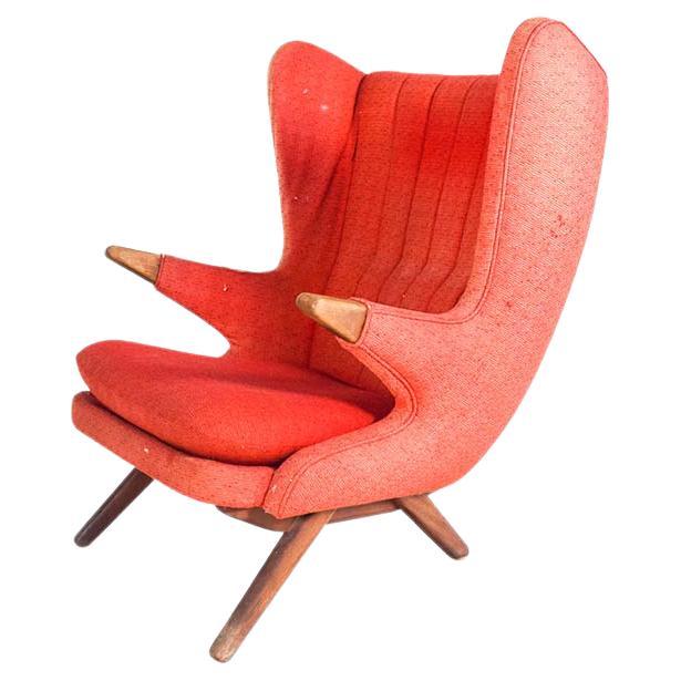 Midcentury Model 91 "Papa Bear" Lounge Chair by Svend Skipper
