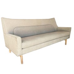 Mid-century Model 98632 Arched Wing Back Sofa by Lawrence Peabody for Nemschoff