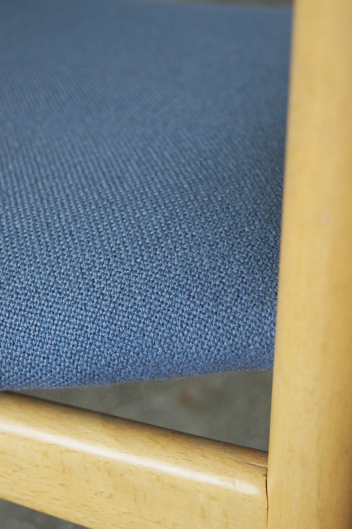 Sillón de mediados de siglo Modelo CH52 de Hans J. Wegner para Carl Hansen & Son Años 60 Textil en venta