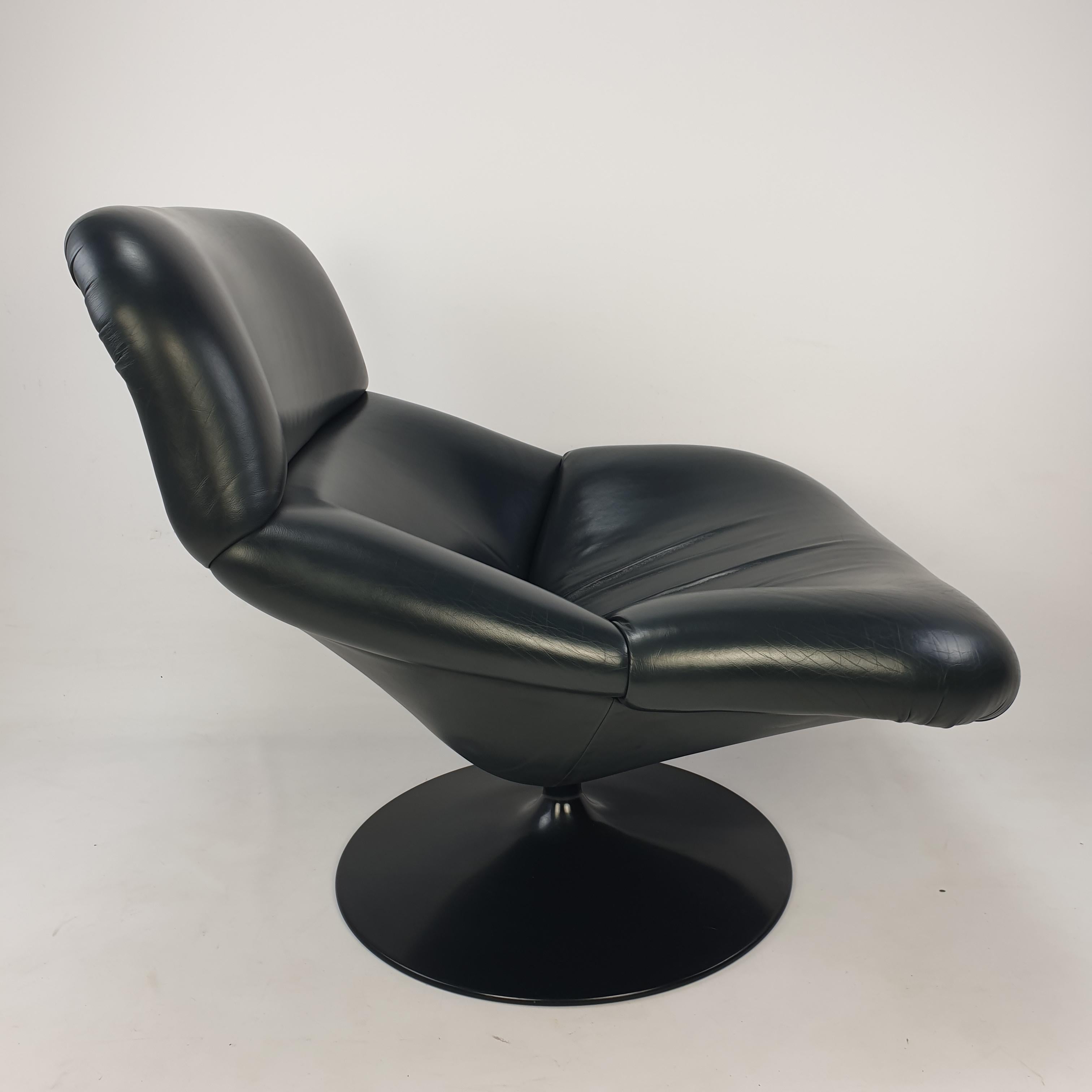 Mid Century Model F518 Lounge Chair by Geoffrey Harcourt for Artifort, 1970s In Good Condition In Oud Beijerland, NL