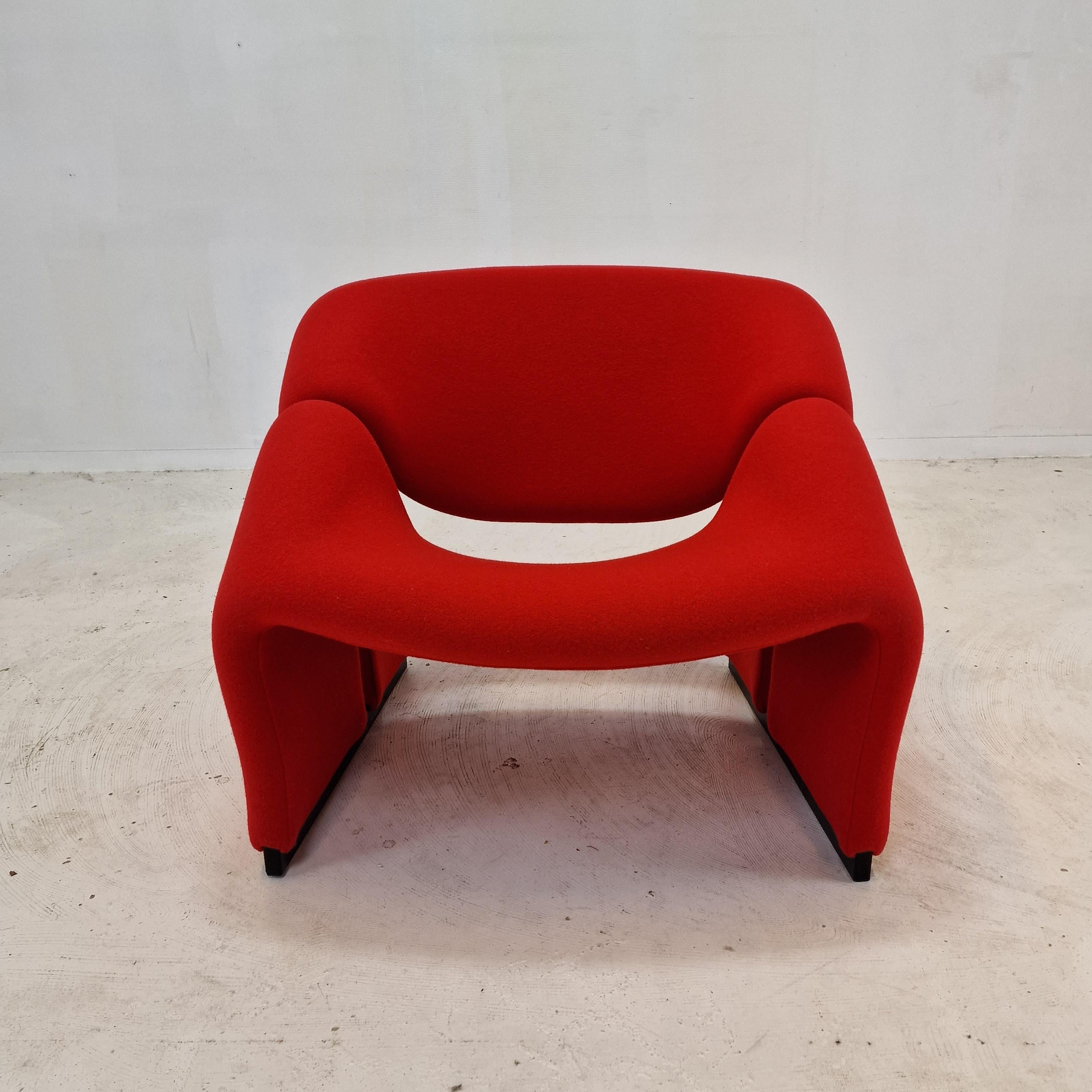 Groovy-Stuhl aus der Mitte des Jahrhunderts Modell F580 von Pierre Paulin für Artifort, 1966 im Zustand „Hervorragend“ im Angebot in Oud Beijerland, NL