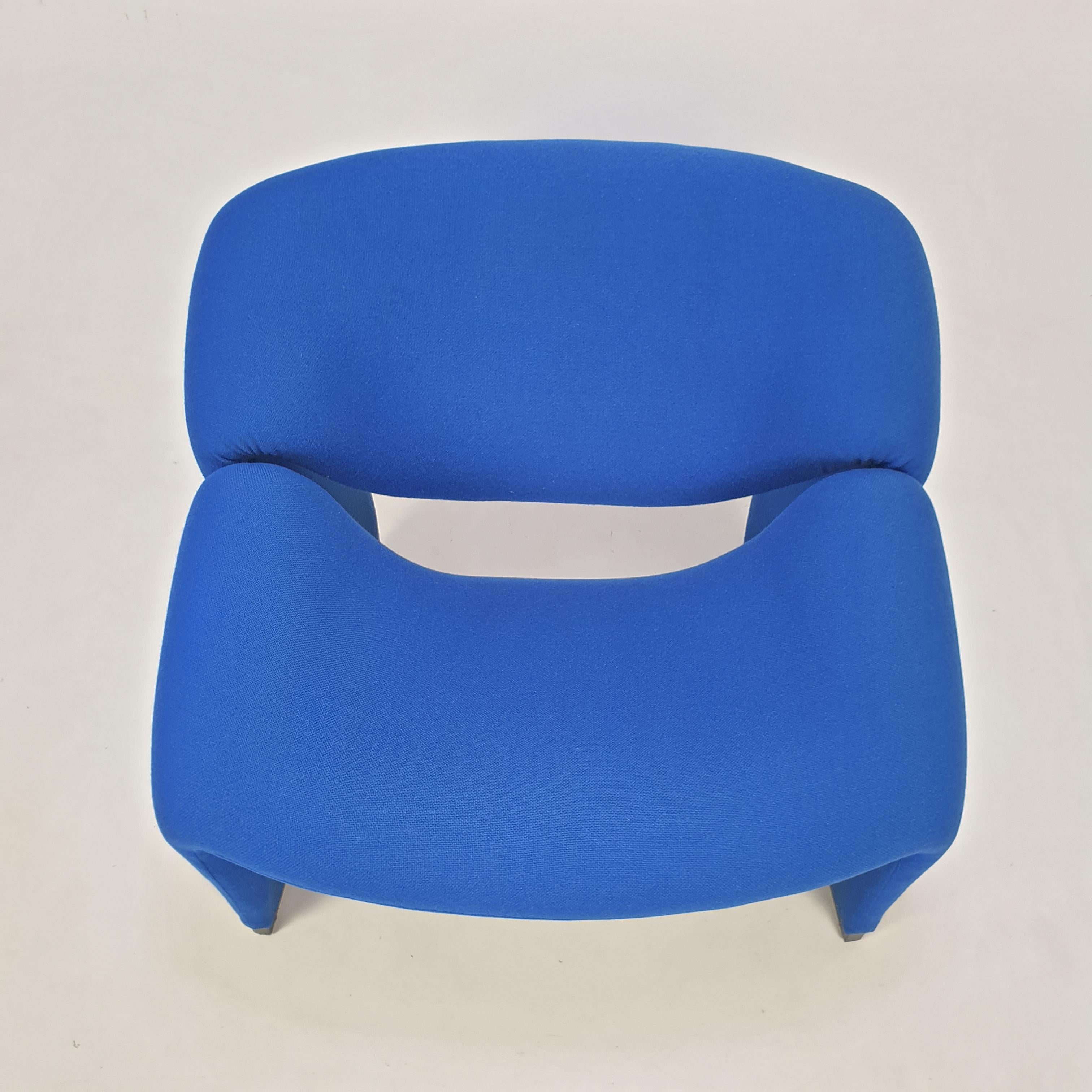 Mid Century-Stuhl Modell F580 Groovy von Pierre Paulin für Artifort, 1966 (Metall) im Angebot