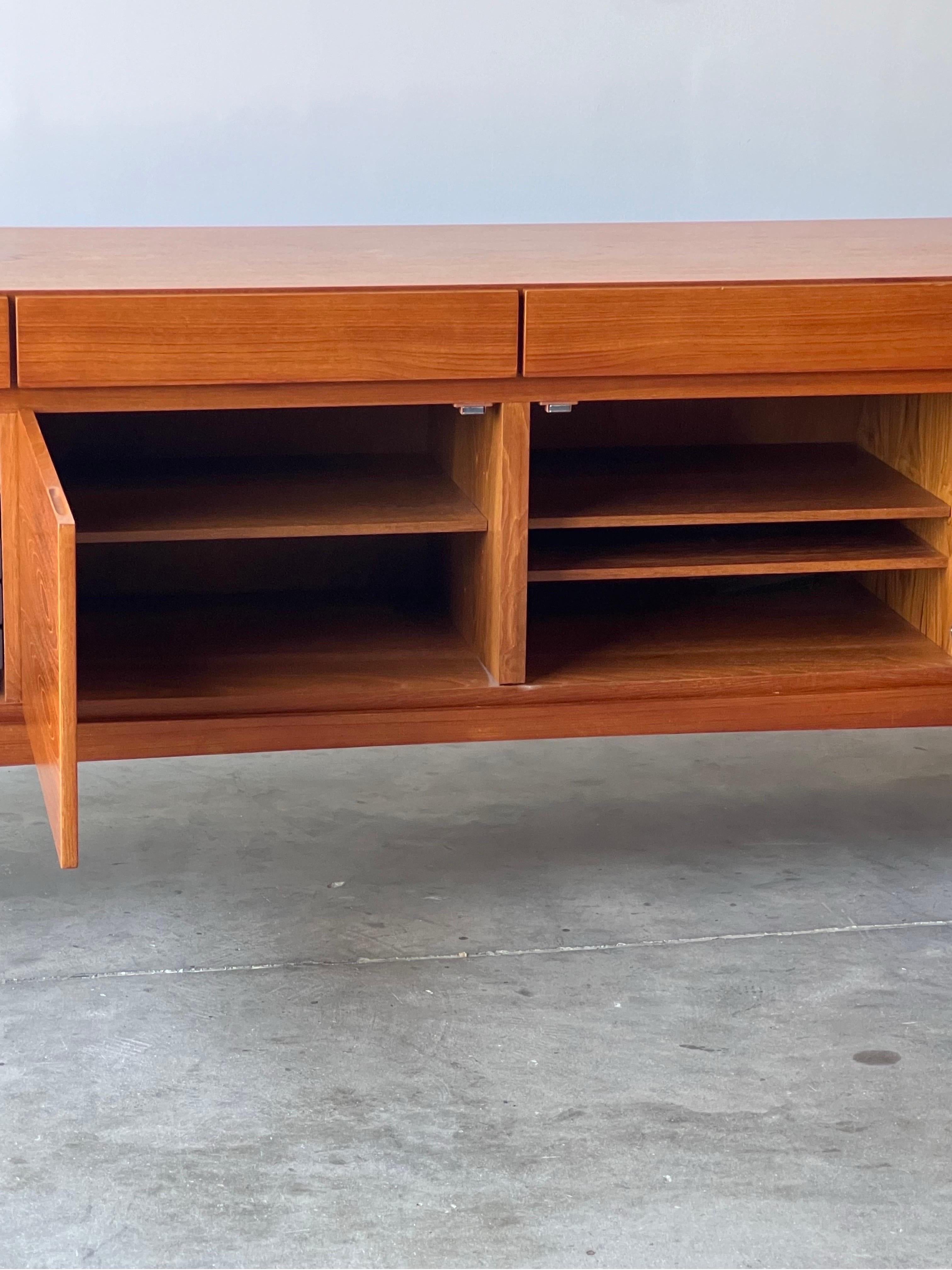 Mid-20th Century Mid-Century Model FA-66 Credenza by Ib Kofod Larsen For Sale