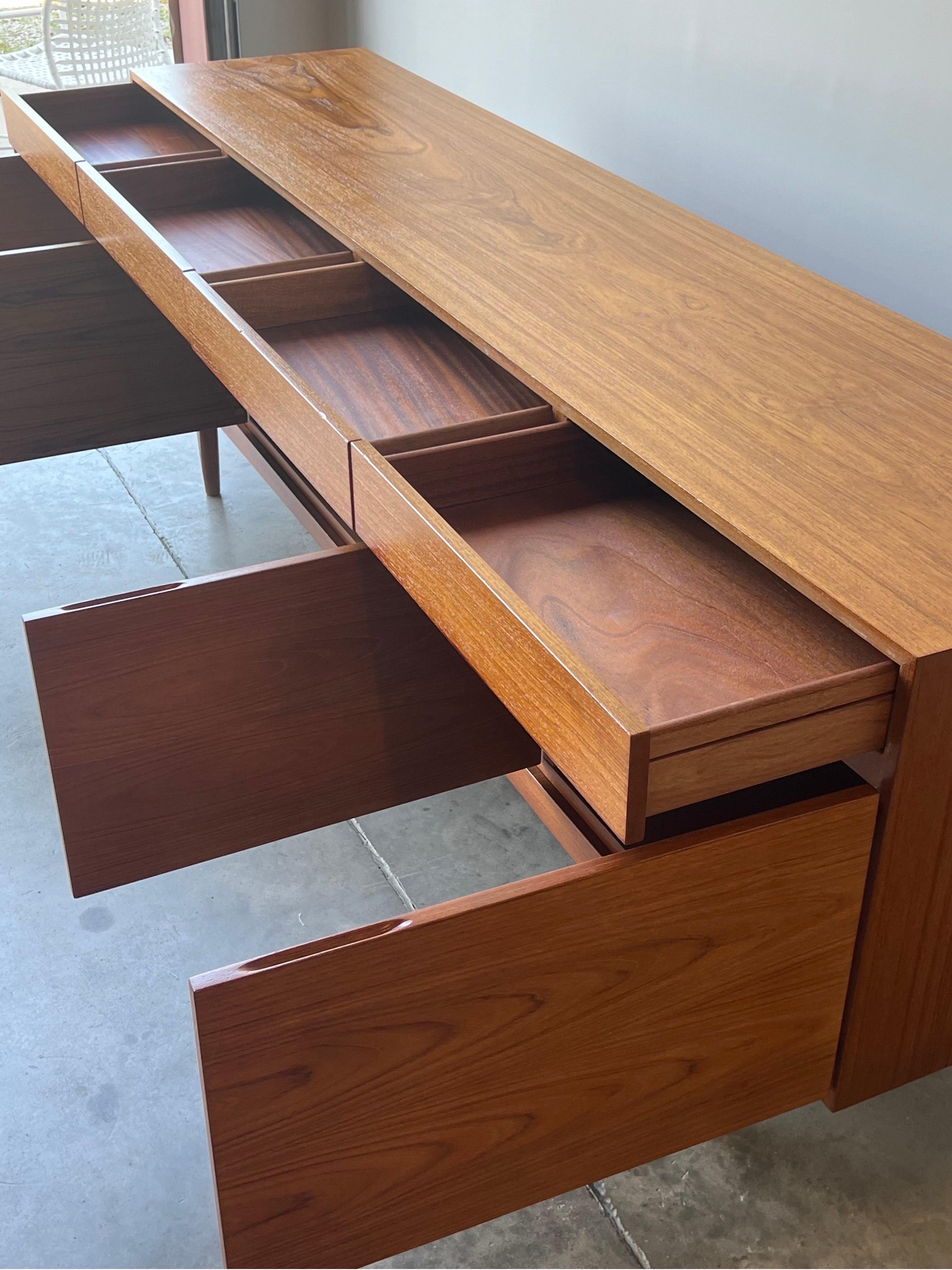 Wood Mid-Century Model FA-66 Credenza by Ib Kofod Larsen For Sale