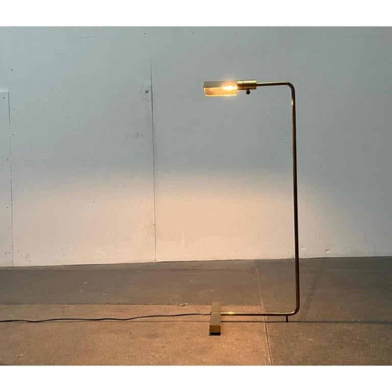 Svizzero Lampada da terra minimalista a contrappeso di metà secolo Model Lz 17 Serial No. 1, anni '60 in vendita