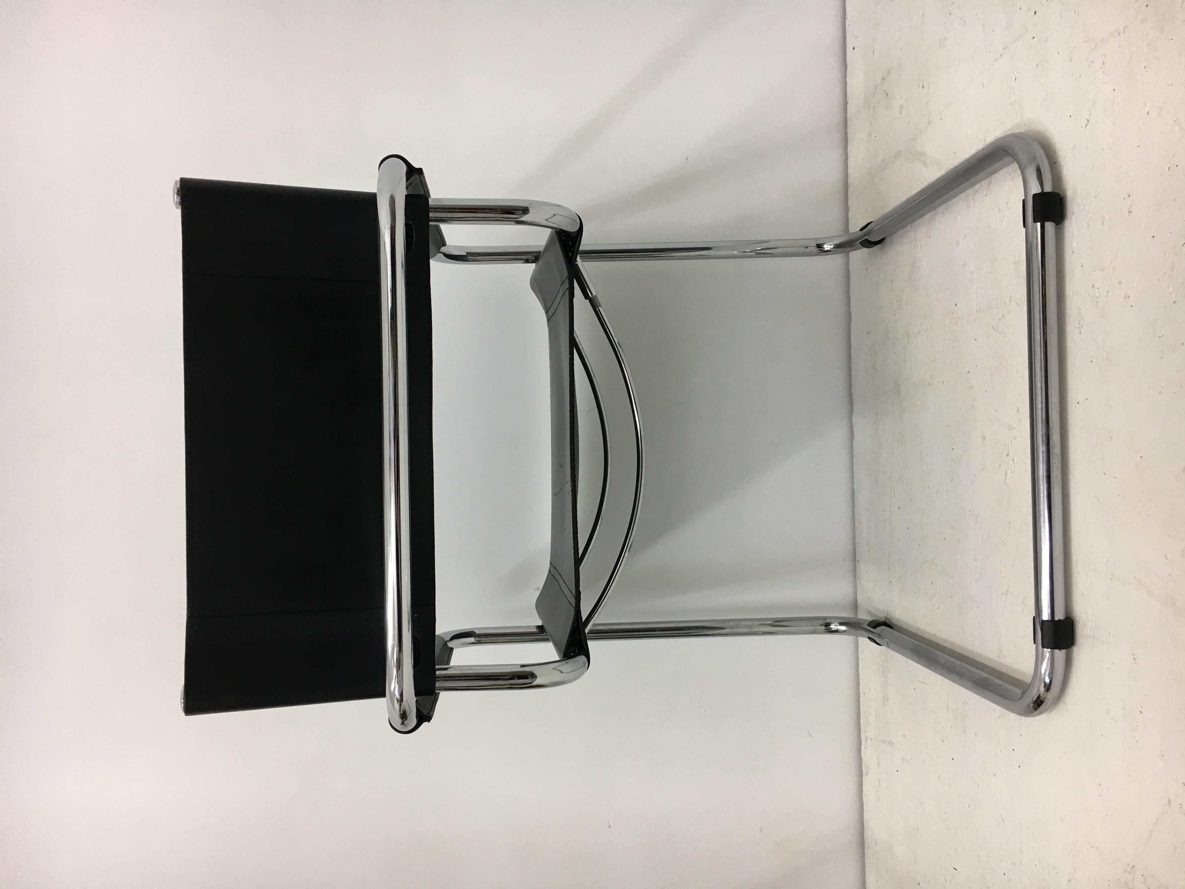 Mid Century Model MG5 leather chair by Marcel Breuer, 1970’s For Sale 9