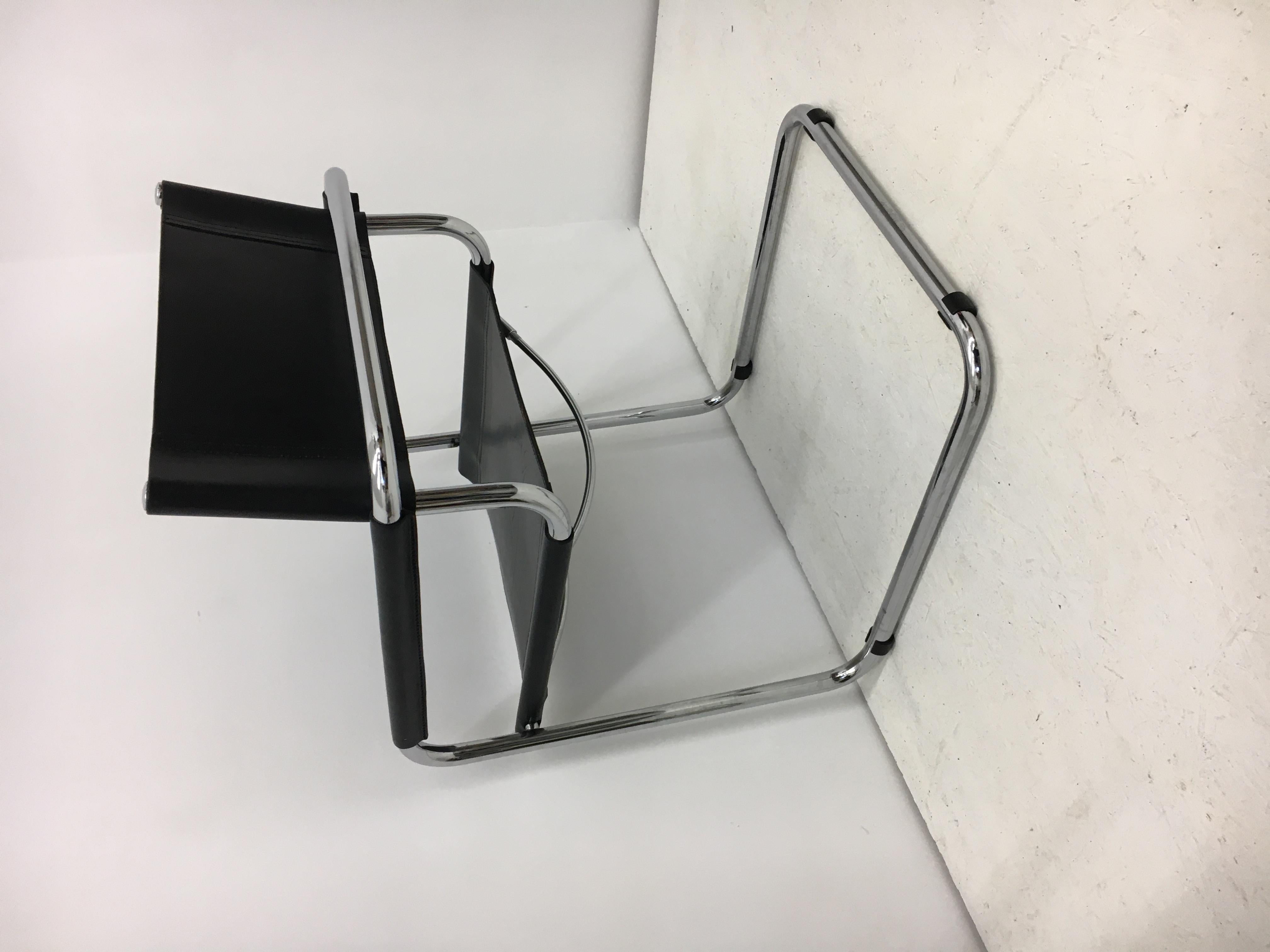 Mid Century Model MG5 leather chair by Marcel Breuer, 1970’s For Sale 9