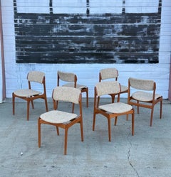 Mid-Century Model No. 49 Dining Chairs by Erik Buch - Set of Six