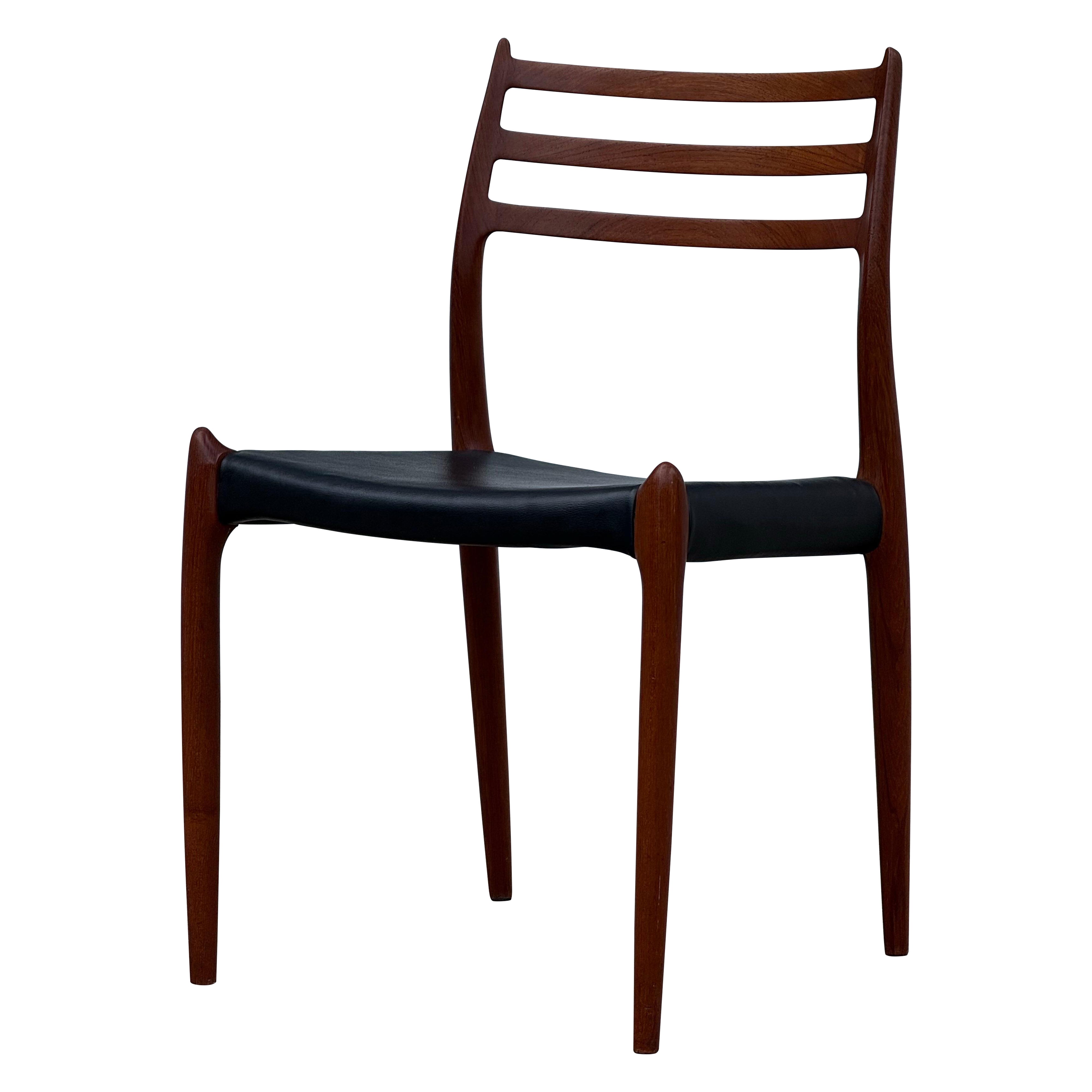 Sedia Model No. 78 di Niels Moller, metà del secolo scorso - Singola in vendita