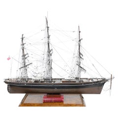 Used Mid Century Model of Clipper Ship Boat Maritime Cutty Sark