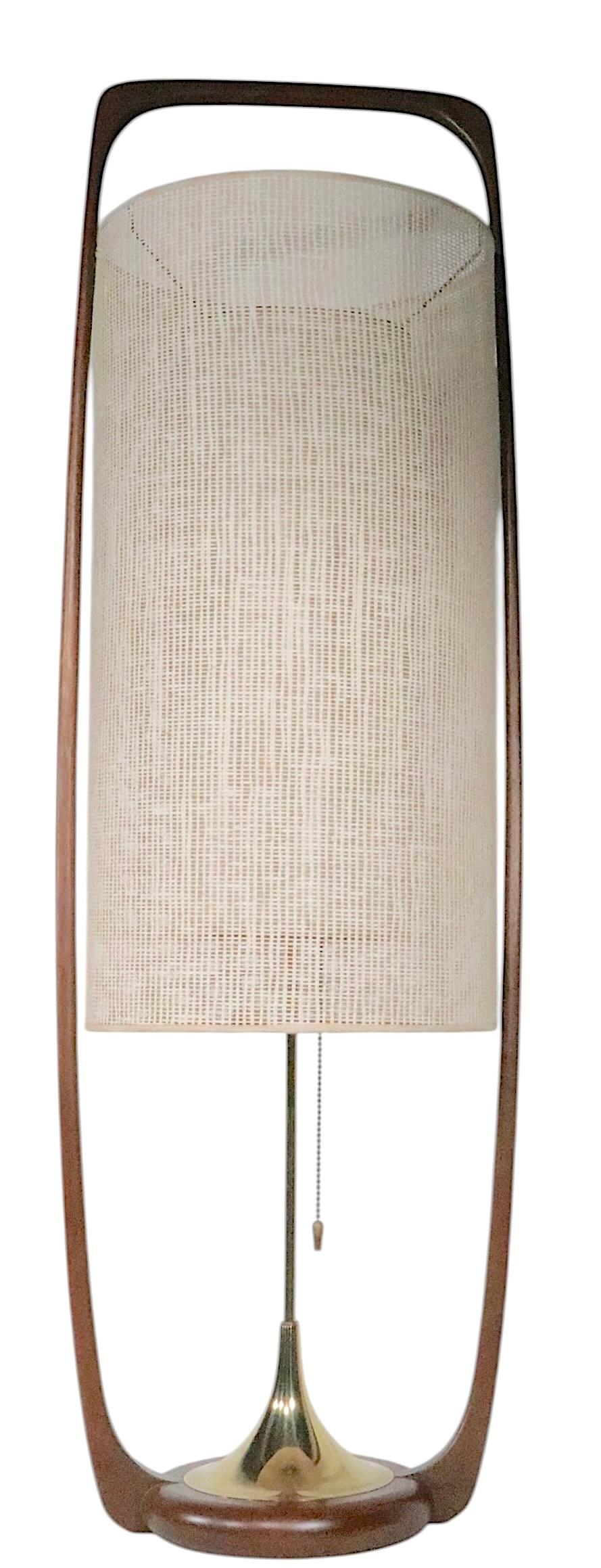Mid Century Modeline Table Lamp Designed by Arthur Jacobs c 1950's For Sale 6