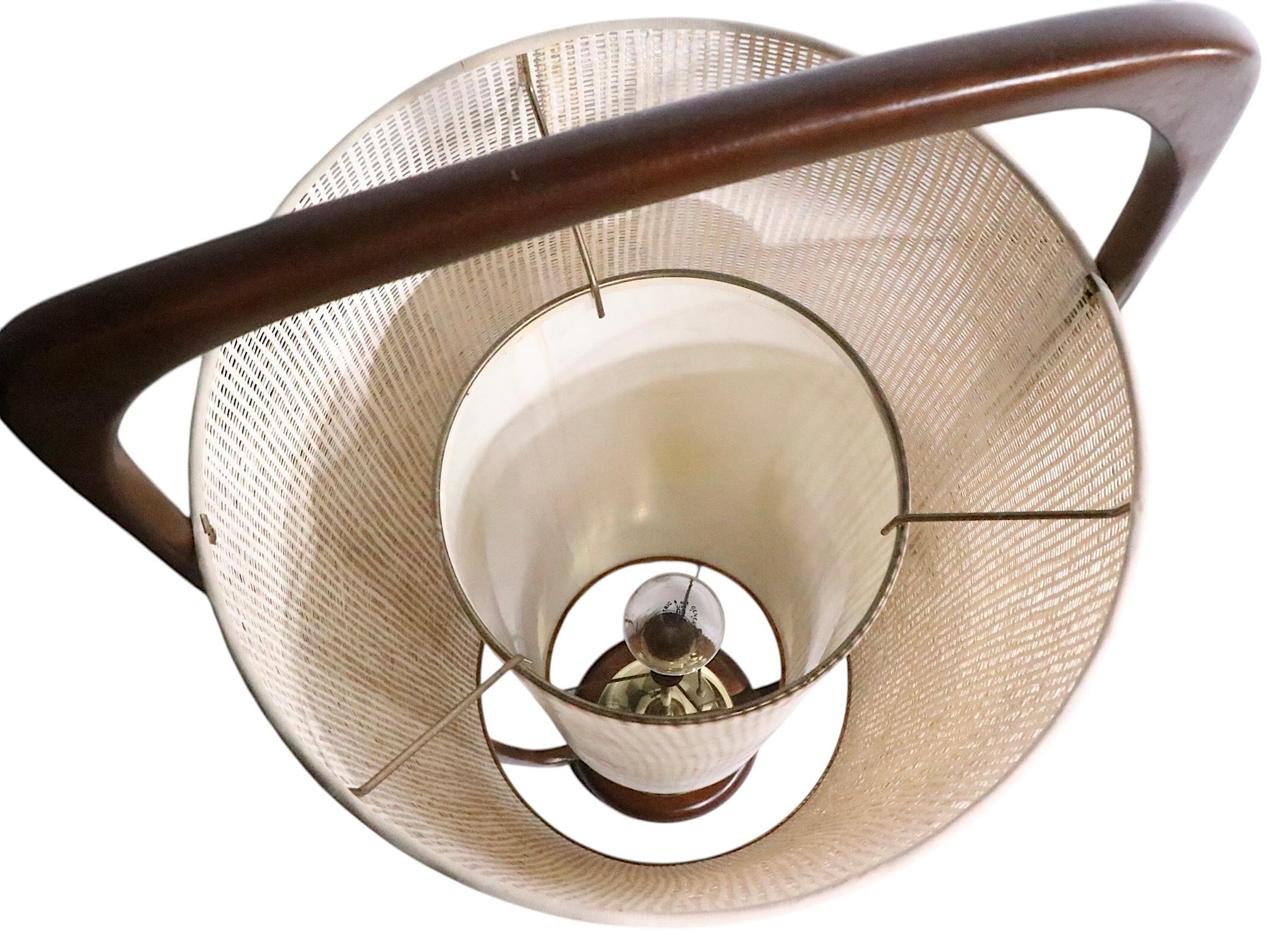 Mid Century Modeline Table Lamp Designed by Arthur Jacobs c 1950's For Sale 9