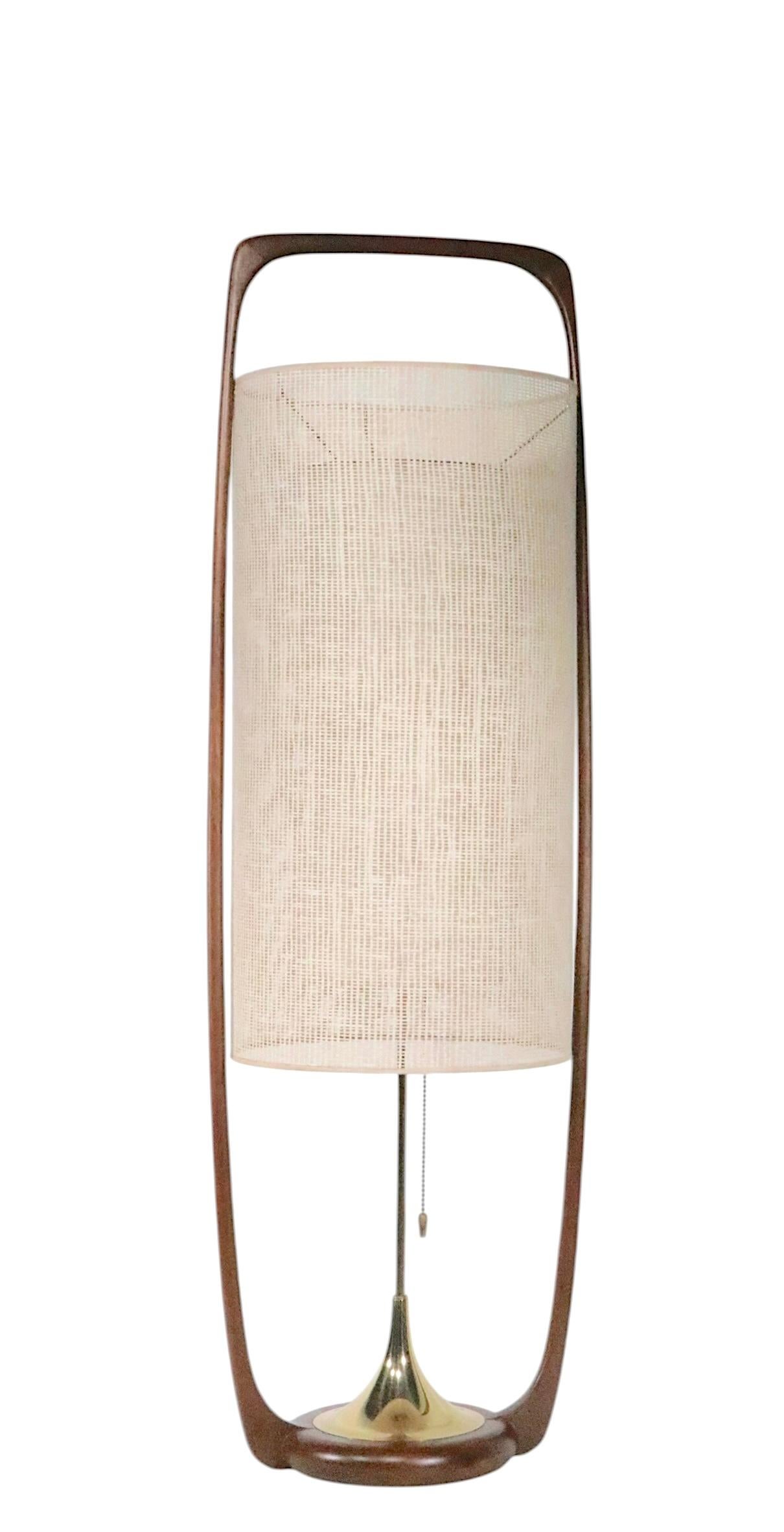Mid Century Modeline Table Lamp Designed by Arthur Jacobs c 1950's For Sale 10