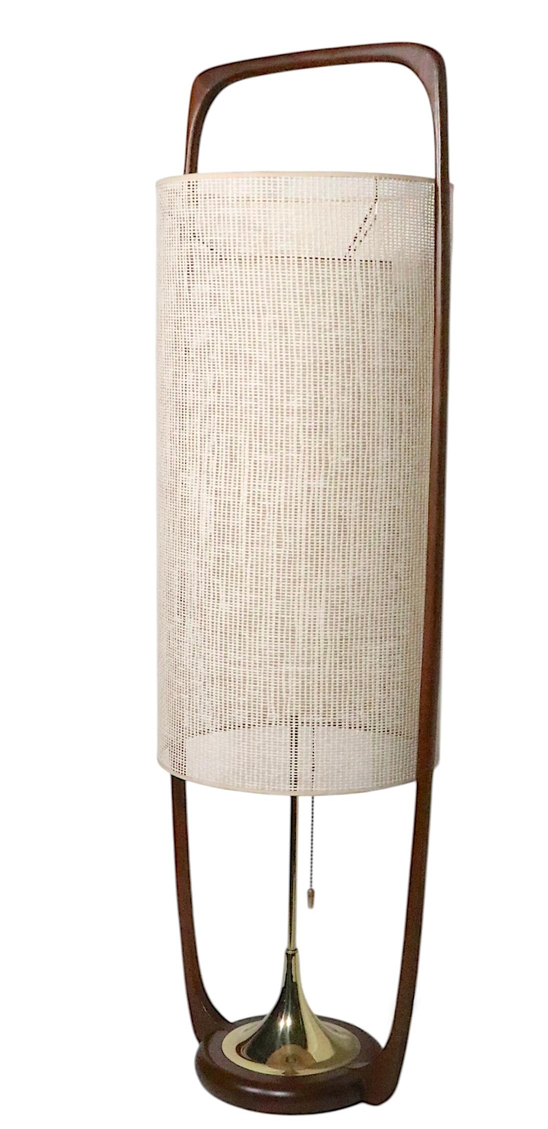 Mid-Century Modern Mid Century Modeline Table Lamp Designed by Arthur Jacobs c 1950's For Sale