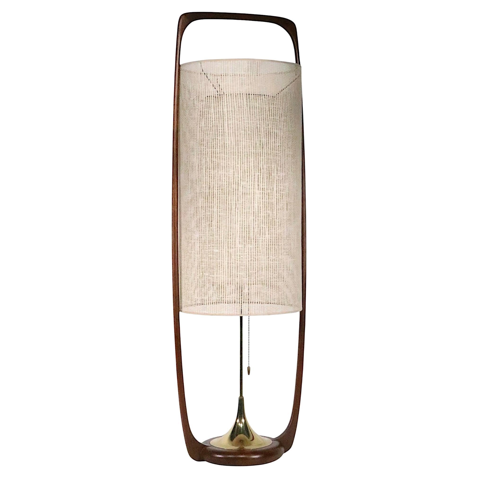 Mid Century Modeline Table Lamp Designed by Arthur Jacobs c 1950's