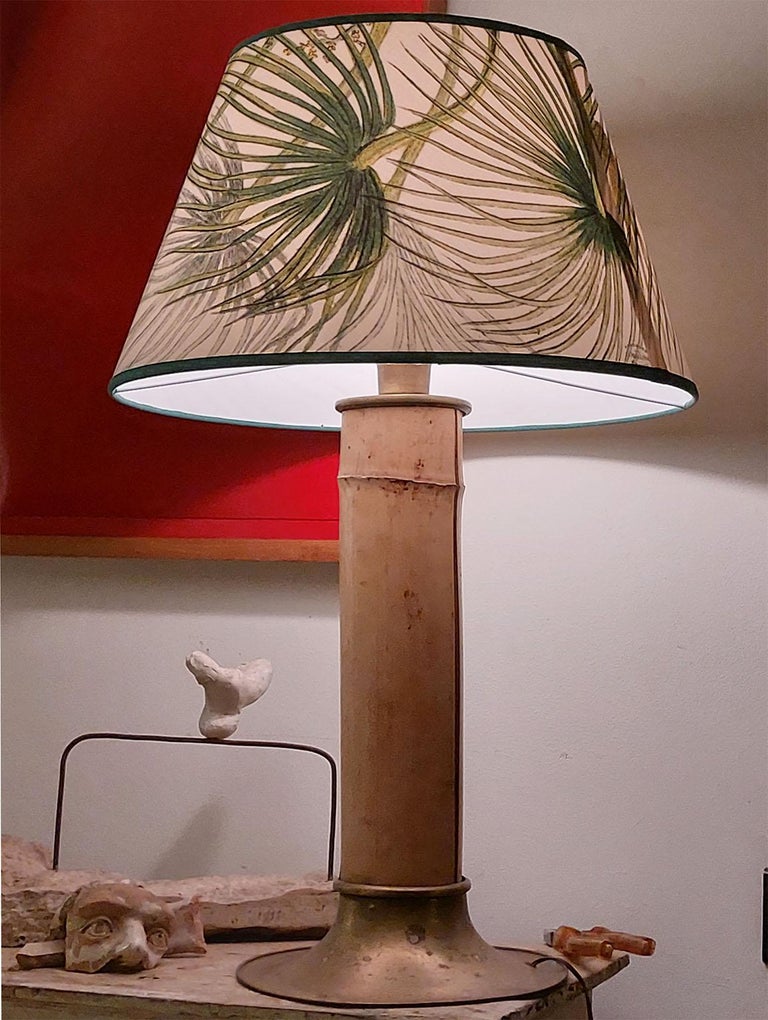 Mid-Century ModernPair of Large Bamboo Table Lamps by Vivai del Sud, Italy 1970s For Sale 2