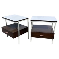 Mid-Century Moderm Vista Furniture California Made Walnut Nightstands, a Pair